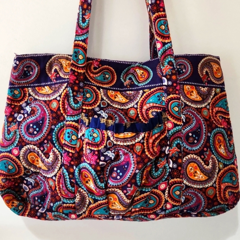 🟡 Colorful Paisley Tote‎ Bag